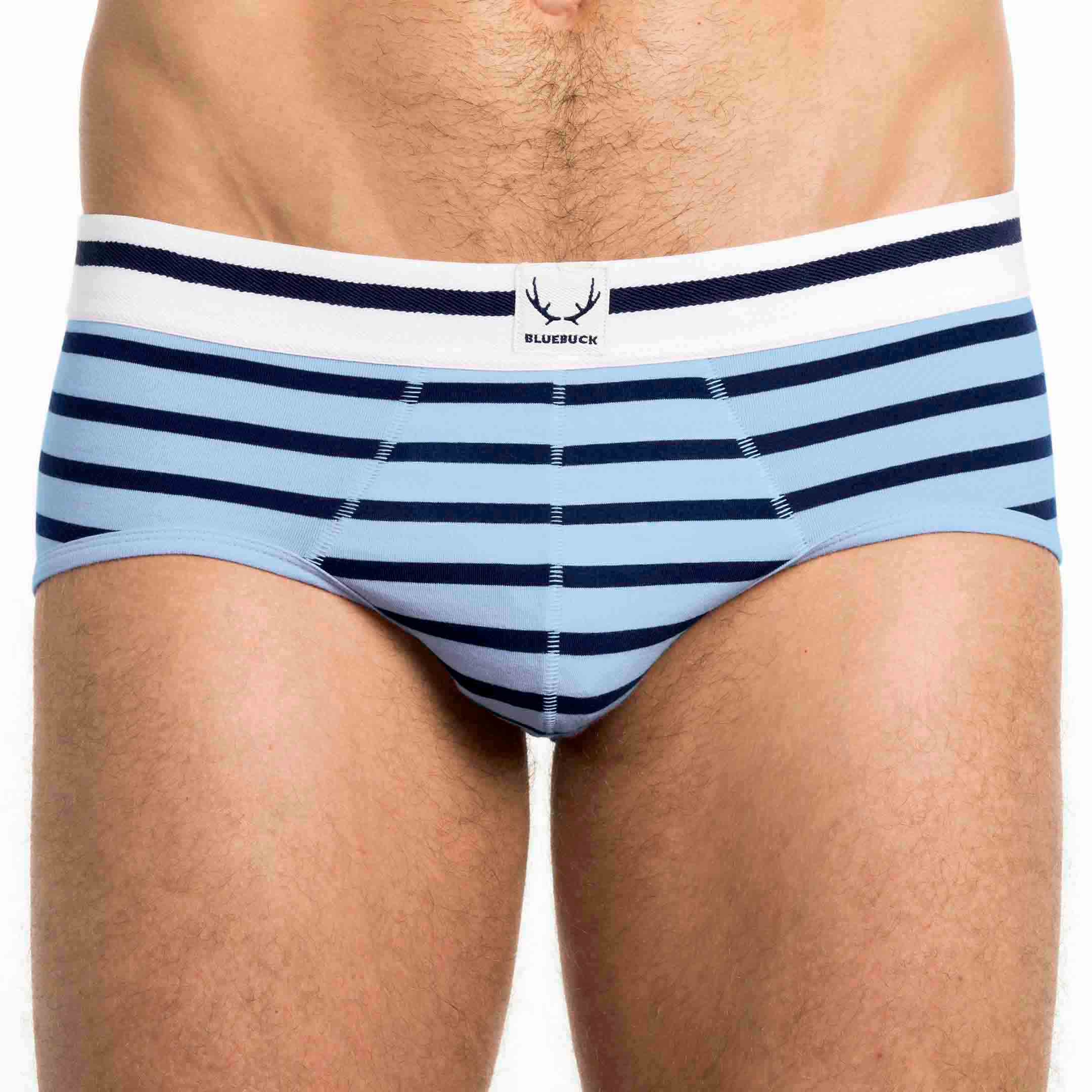 Arctic blue underpants made of organic cotton from Bluebuck