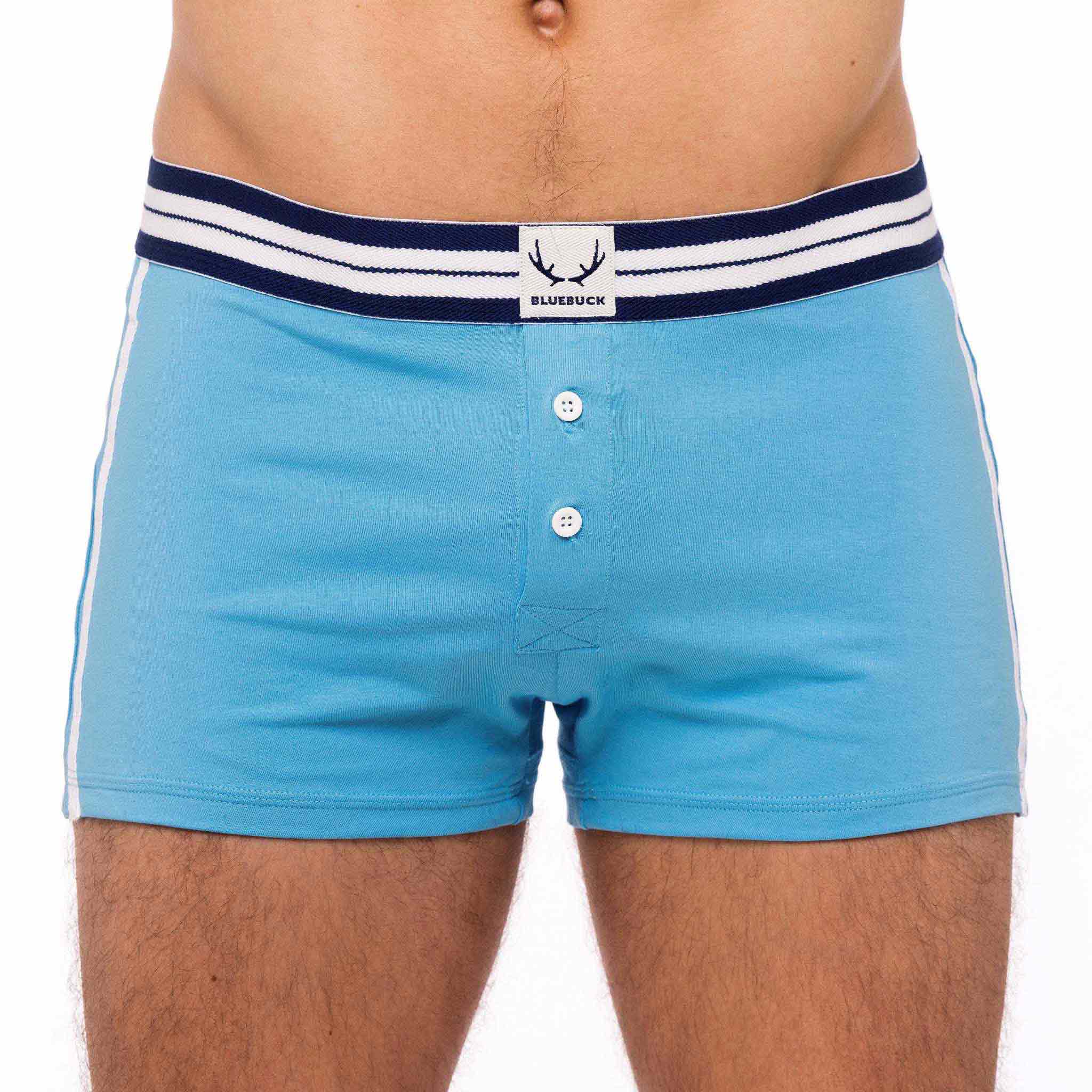 Light blue underpants made of organic cotton from Bluebuck