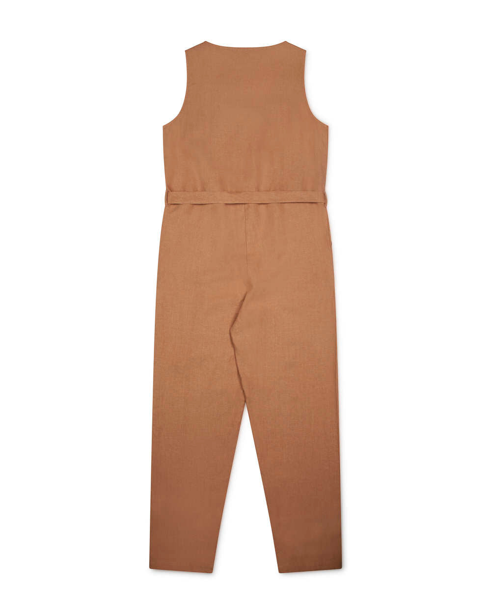Brown linen hazel jumpsuit from Matona
