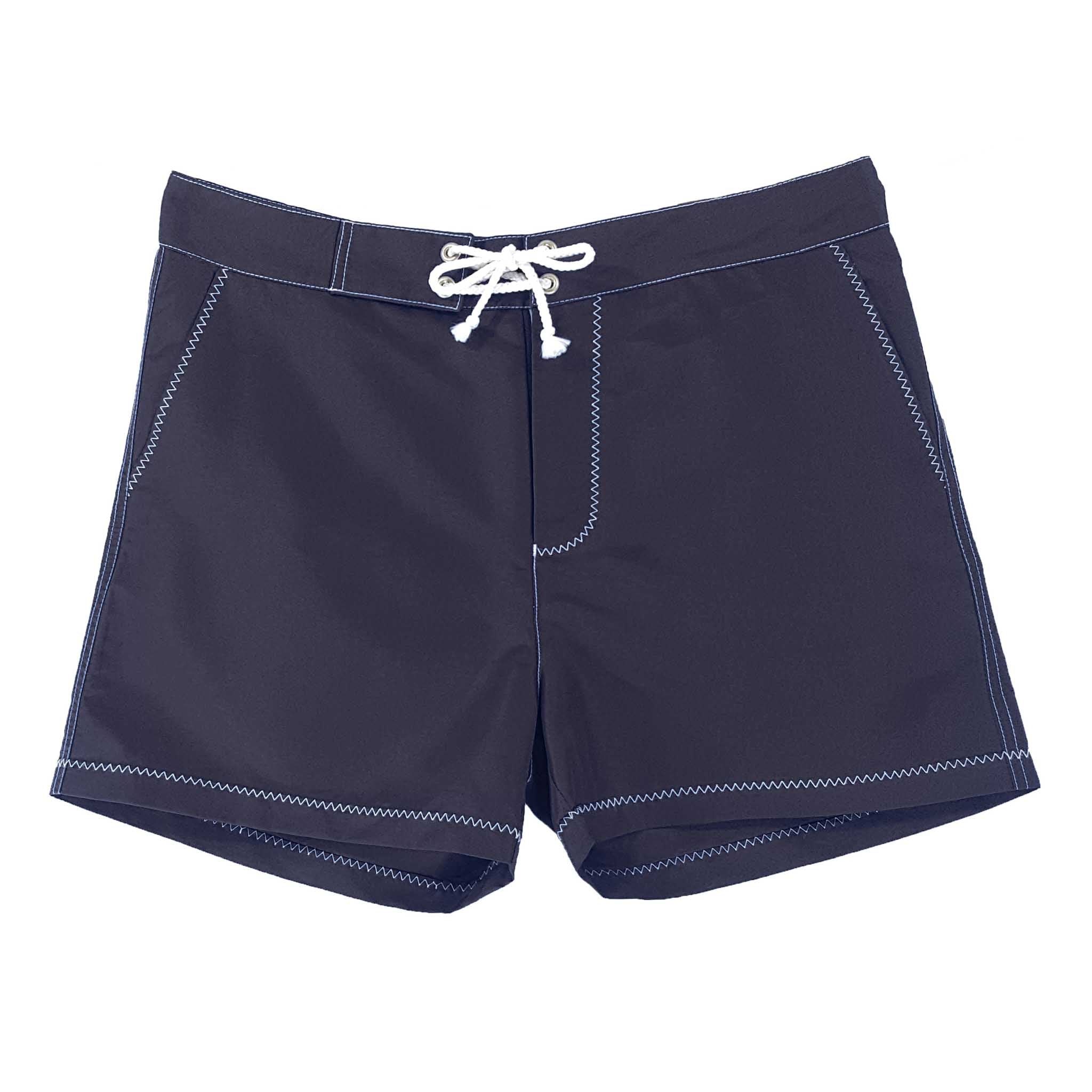 Dark blue swimming trunks made from recycled polyester from Bluebuck