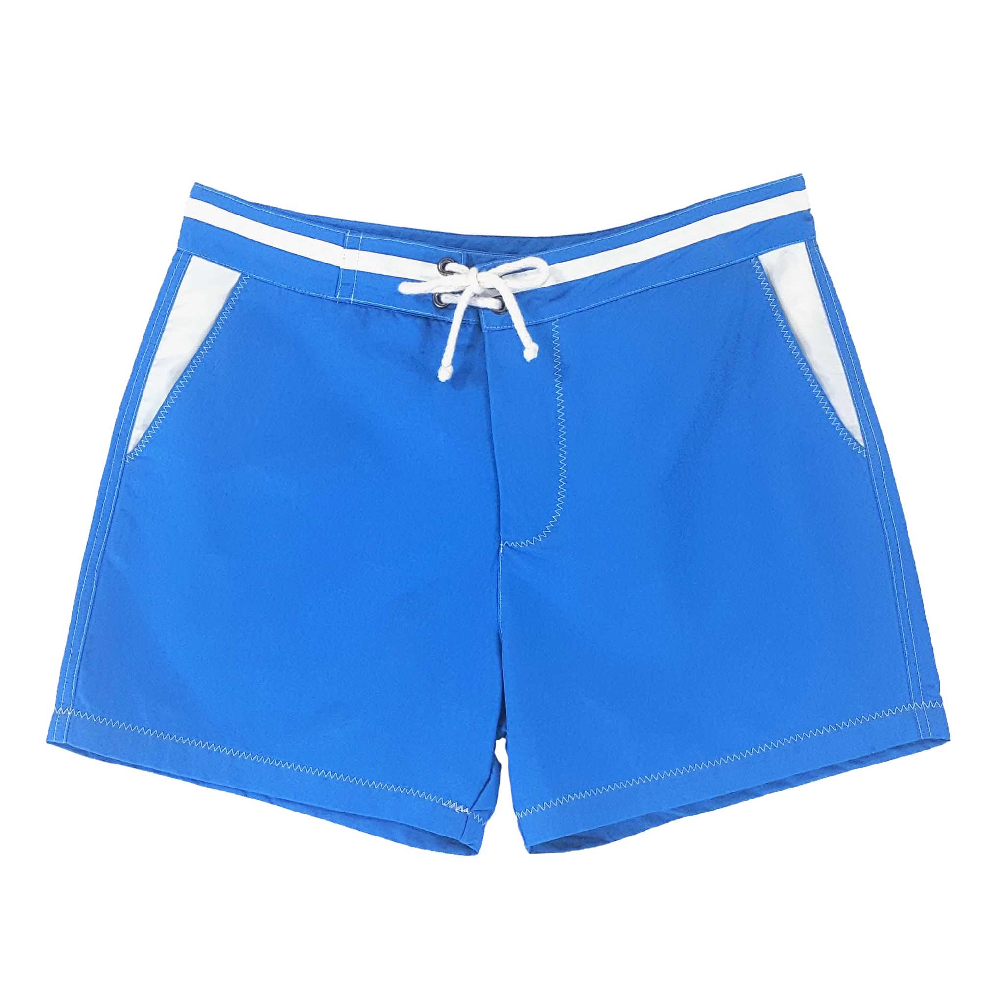 Royal blue swimming trunks made from recycled polyester from Bluebuck