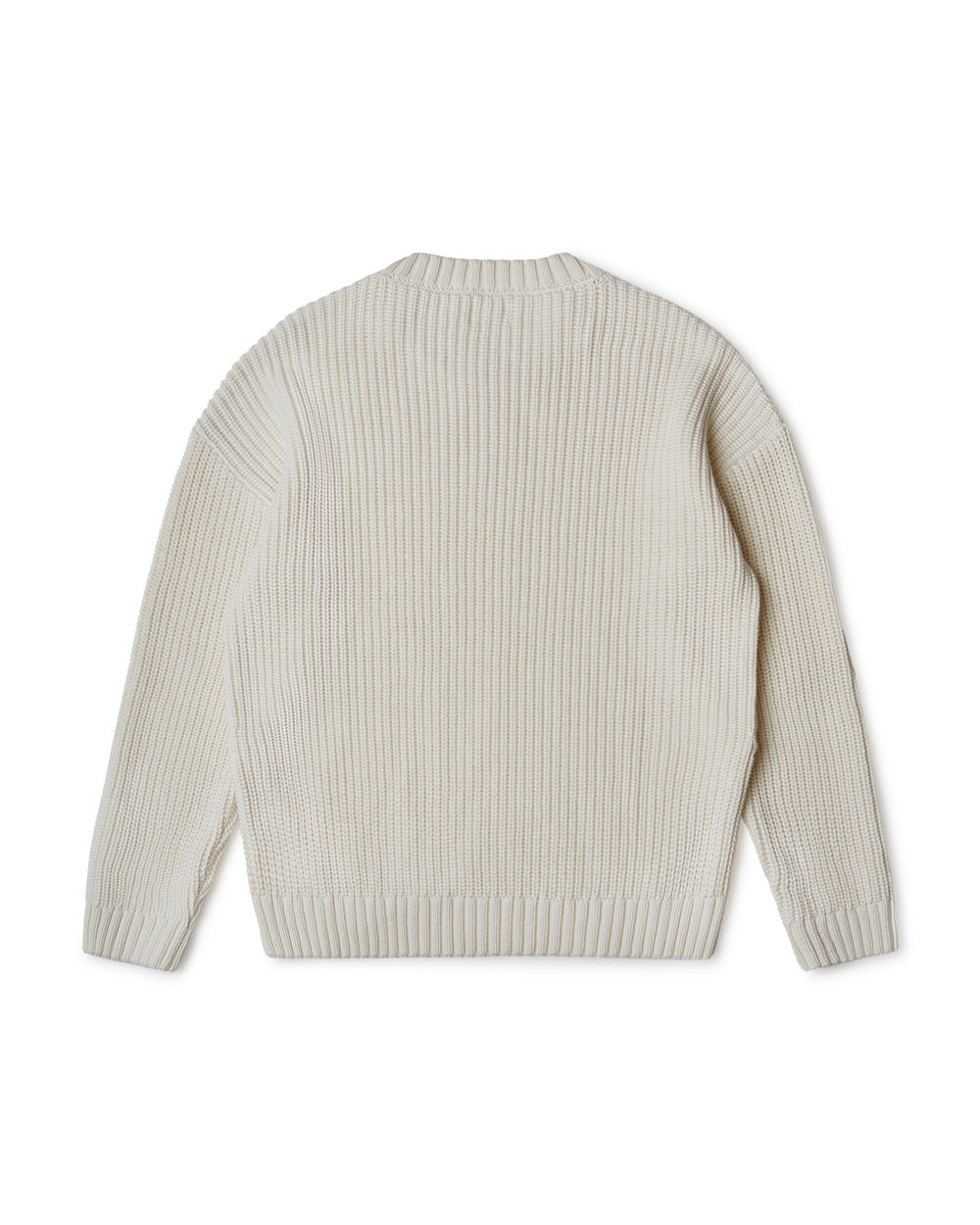 White, ecru knitted sweater made of organic cotton by Matona
