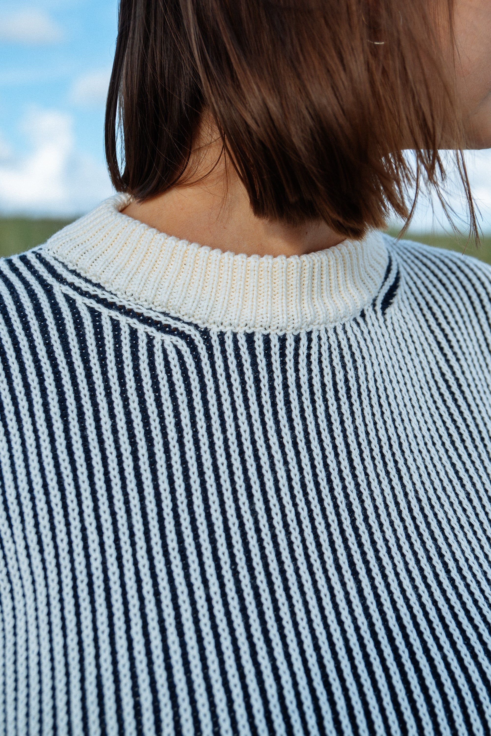 Knitted sweater Hella Navy Striped