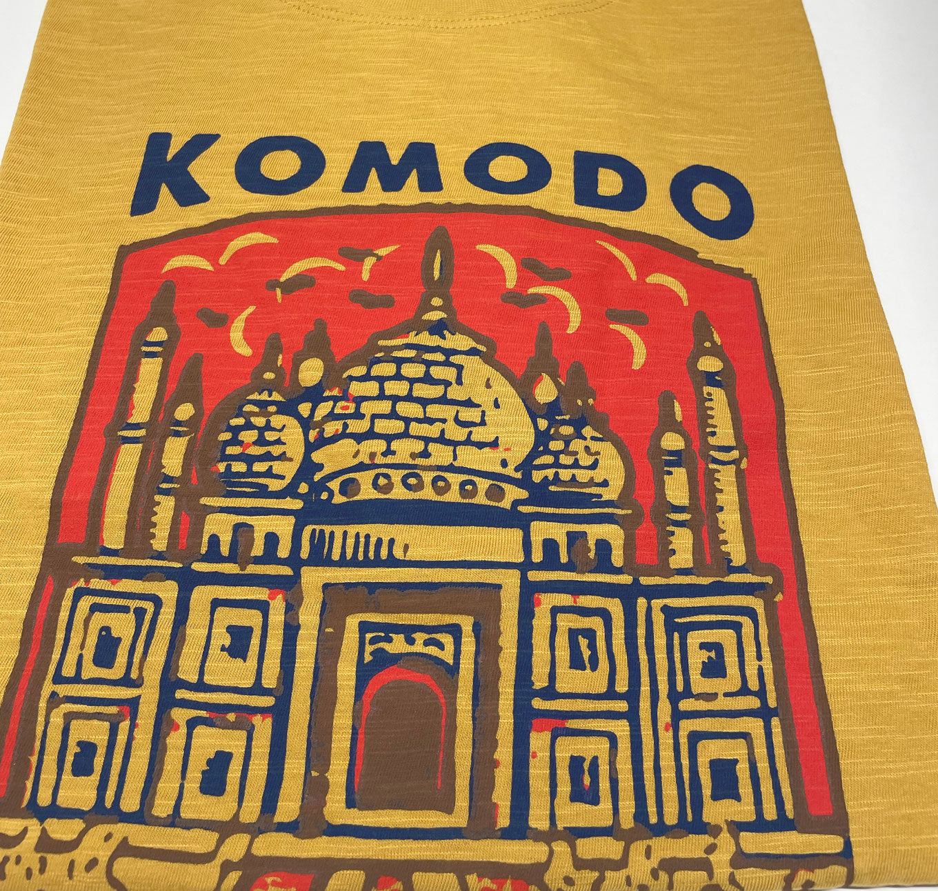 Yellow T-shirt SUPER CHAI made of organic cotton from Komodo