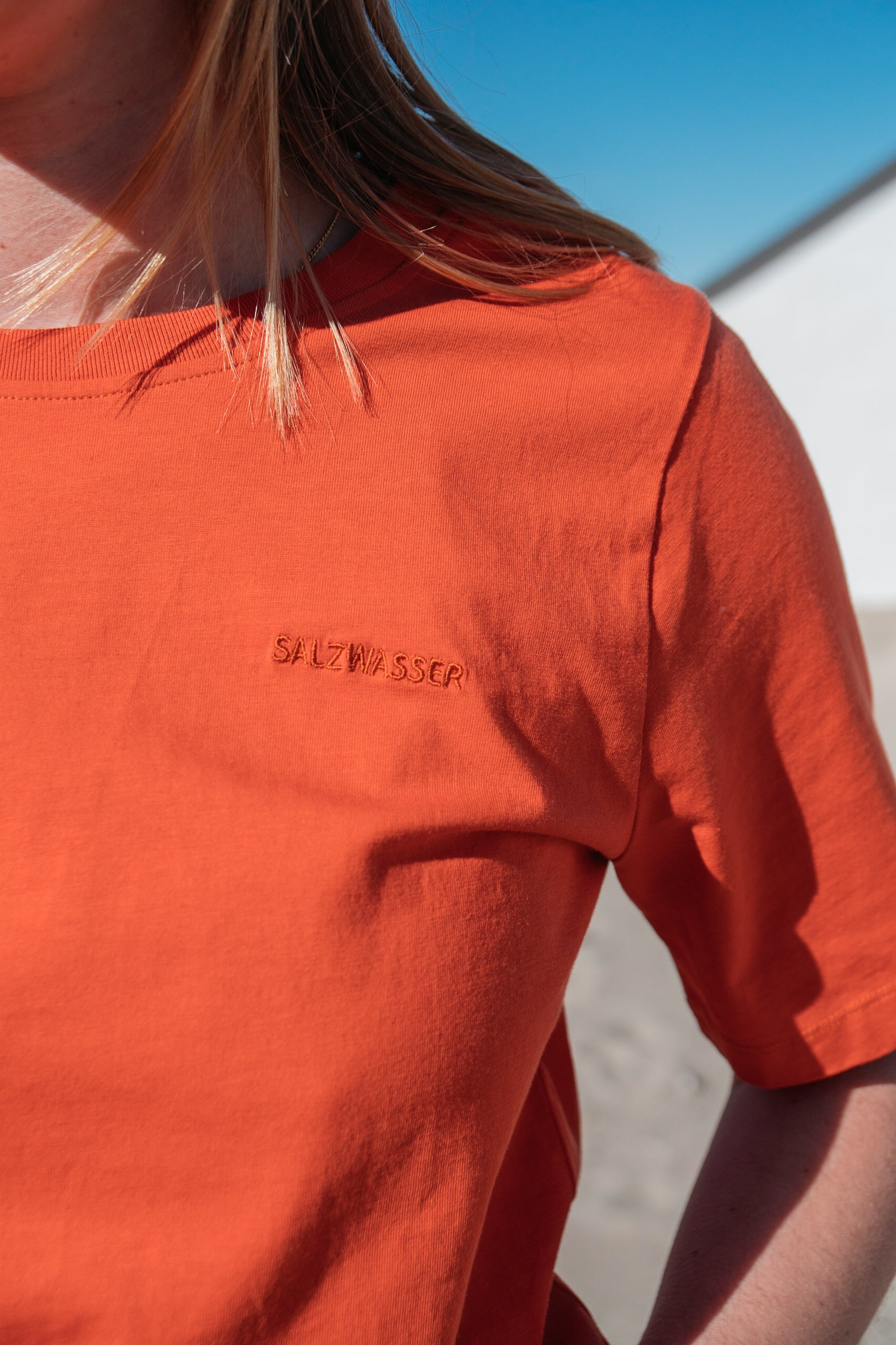 T-shirt Lova Orange made of organic cotton from Salzwasser