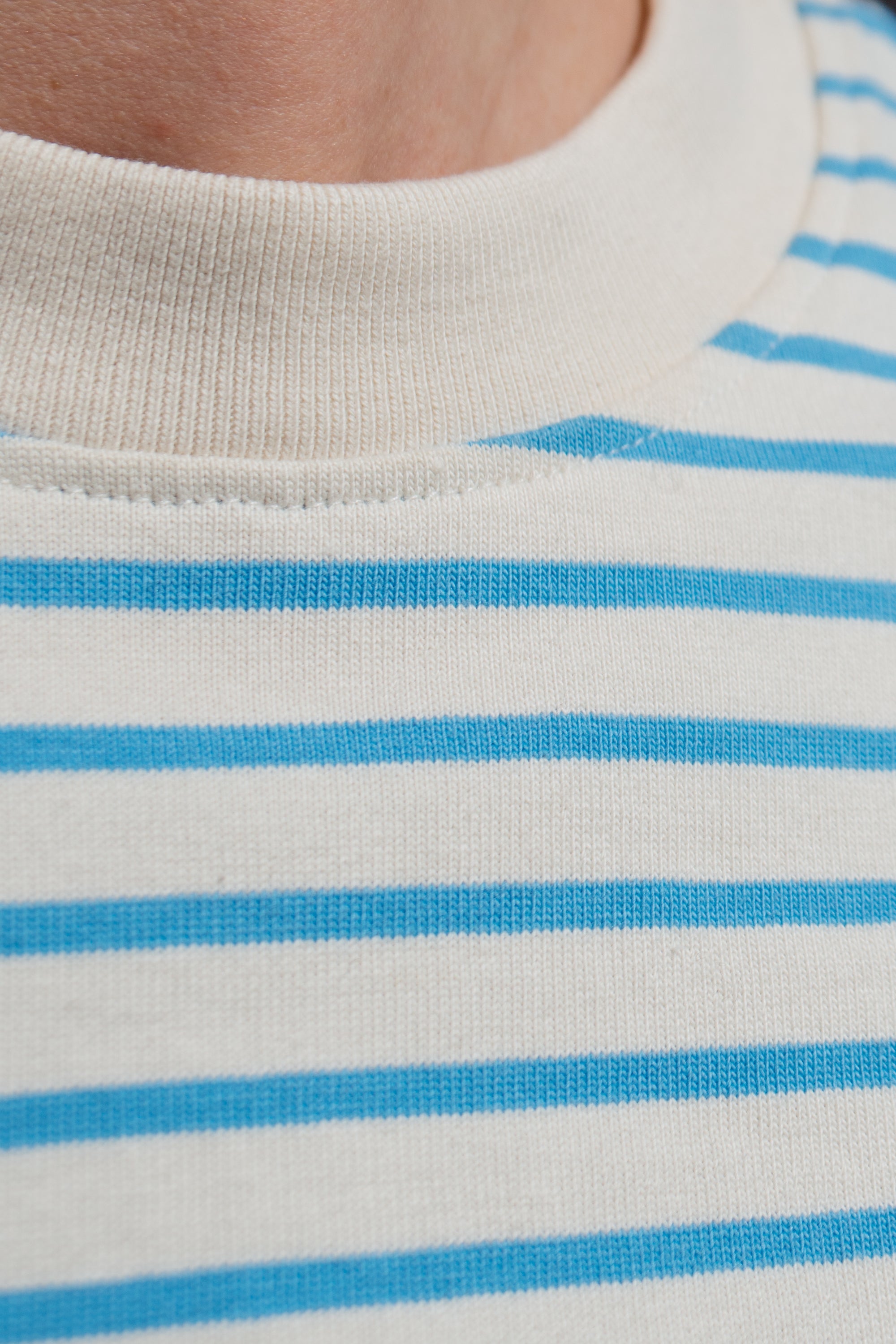 Heavy T-Shirt Jonna Blue-Striped aus Bio Baumwolle von Salzwasser