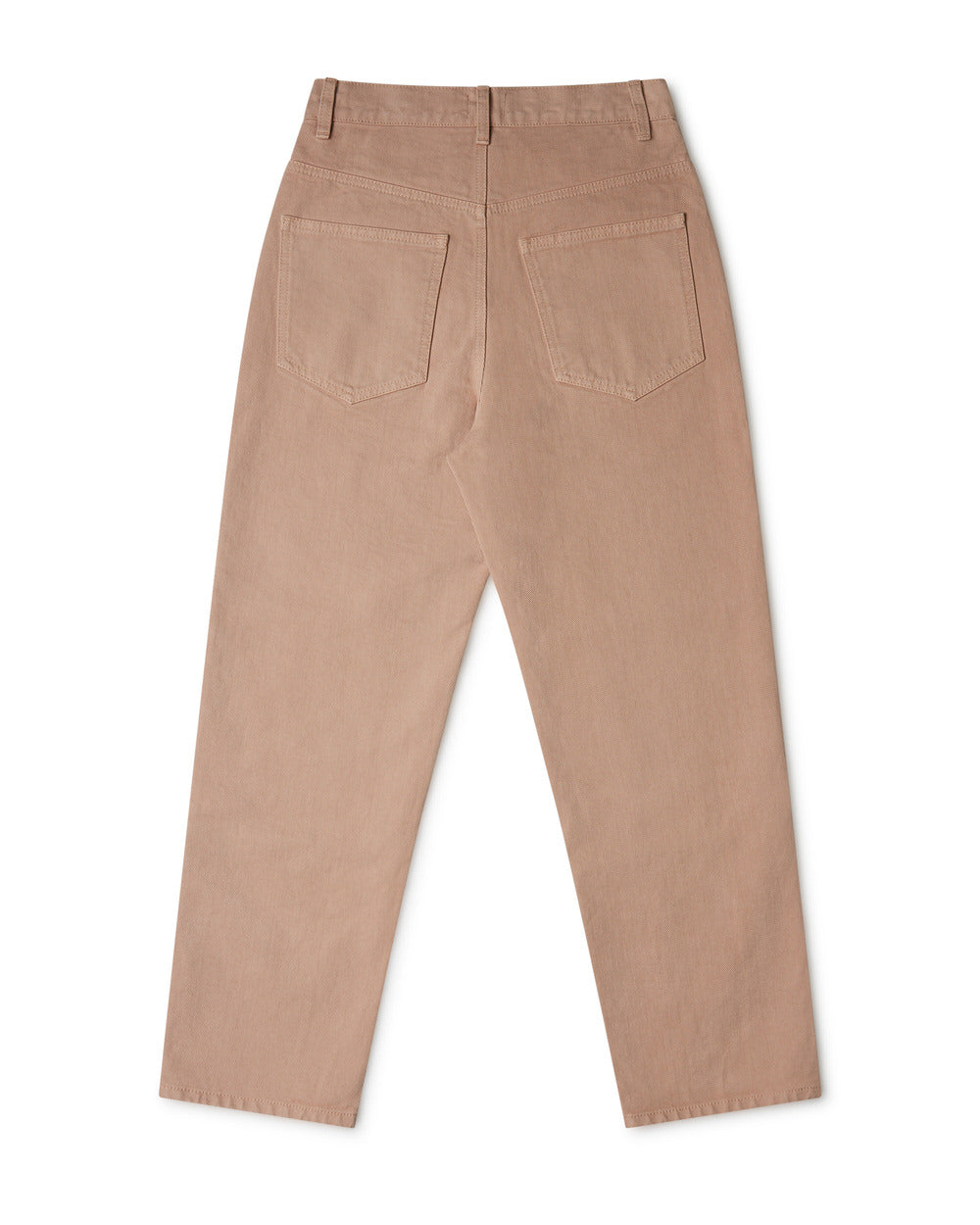 Beige, wide terracotta trousers made of organic cotton from Matona